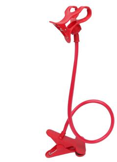 Lange Arm Universele Bed Desktop Auto Stand Mount Bracket Houder Voor Mobiele Telefoon Rood