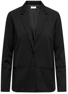 Lange Blazer Dames Zwart Black - M