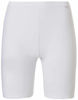 Lange dames onderbroek met pijpjes Wit