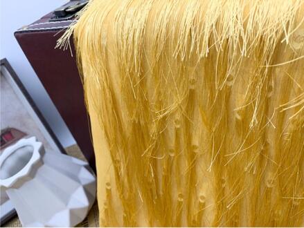 Lange Fringe Tassel Chiffon Stof Naaien Voor T-shirt Rok Jurk dans Kleding Stadium Kleren Materiaal