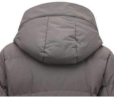 Lange gewatteerde jas getailleerd - maat XS Grijs