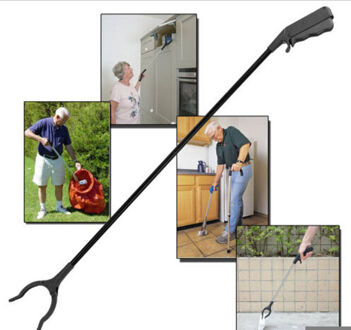 Lange grabber tool 60cm Lange Arm Litter Picker Vuilnis Puin Picker Bereiken Tool Grabber Zwarte Pick Up Gereedschap Reachers