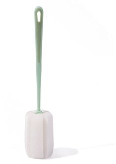 Lange Handvat Babymelk Zuigfles Spons Borstel Tepel Cleaner Multifunctionele Huishoudelijke Cup Reinigingsborstel Baby Accessoires groen