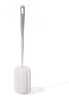 Lange Handvat Babymelk Zuigfles Spons Borstel Tepel Cleaner Multifunctionele Huishoudelijke Cup Reinigingsborstel Baby Accessoires wit