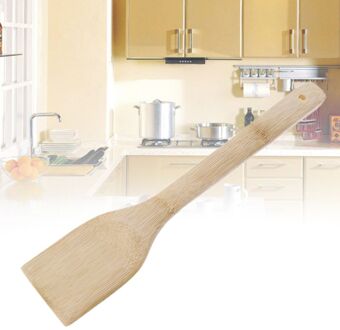 Lange Handvat Bamboe Koken Schop Spatel Turner Voor Non-stick Kookgerei T8DC