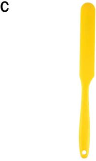 Lange Handvat Food Grade Non Stick Boter Koken Siliconen Siliconen Soepeler Cake Cookie Pastry Spatel Bakken Schraper Spatul R9H5 geel