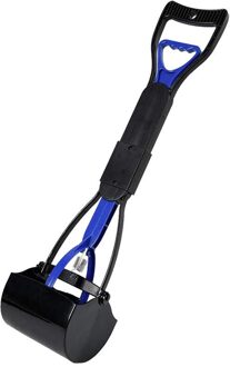 Lange Handvat Hond Pooper Scooper Outdoor Hond Wc Kaak Kak Scoop Clip Schop Pick Up Dier Afval Picker Huisdier cleaning Tools Blauw