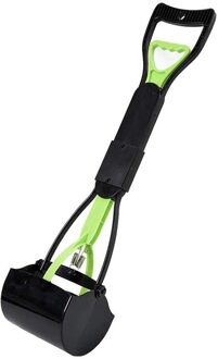 Lange Handvat Hond Pooper Scooper Outdoor Hond Wc Kaak Kak Scoop Clip Schop Pick Up Dier Afval Picker Huisdier cleaning Tools groen