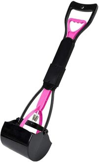 Lange Handvat Hond Pooper Scooper Outdoor Hond Wc Kaak Kak Scoop Clip Schop Pick Up Dier Afval Picker Huisdier cleaning Tools Rood