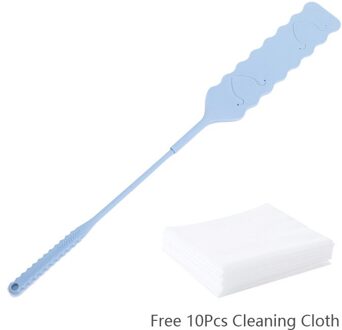 Lange Handvat Kloof Stof Reinigingsborstel Mop Non-woven Dust Cleaner Voor Slaapbank Meubels Bodem Huishoudelijke Tool blauw