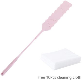 Lange Handvat Kloof Stof Reinigingsborstel Mop Non-woven Dust Cleaner Voor Slaapbank Meubels Bodem Huishoudelijke Tool roze