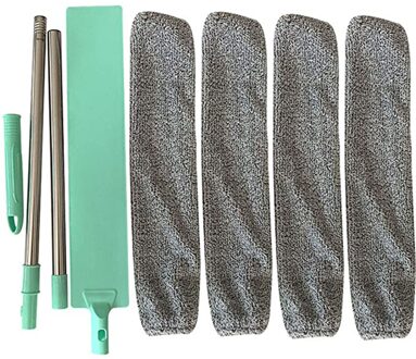 Lange Handvat Nachtkastje Stof Borstel Lange Steel Mop Verwijderbare Bed Bodem Kloof Schoon Bont Vegen Wasbare Magic Microvezel Duster C22