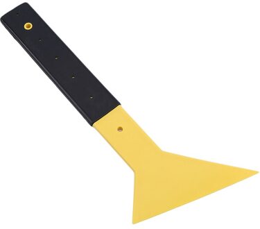 Lange Handvat Schraper Auto Rubberen Handvat Glasfolie Tint Gereedschap Geel Slanke Voet Zuigmond Auto Thuis