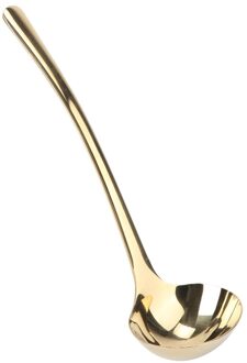 Lange Handvat Soeplepel Roestvrij Staal Voedsel Serveren Scoop Menglepel Voor Thuis Restaurant (Zilver) gouden