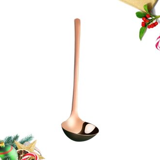 Lange Handvat Soeplepel Roestvrij Staal Voedsel Serveren Scoop Menglepel Voor Thuis Restaurant (Zilver) roos gouden