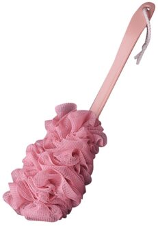 Lange Handvat sponzen goede Opknoping Zachte Mesh Back Body Bad Douche Scrubber goede look brosse douche dos roze
