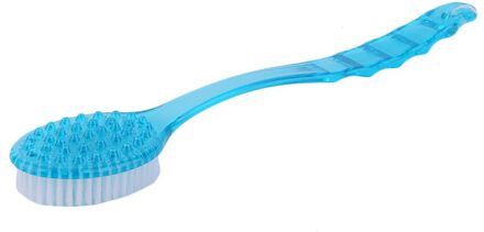 Lange Handvat Ultra Zachte Bad Douche Borstels Huid Massage Terug Wrijven Borstel Gezondheidszorg Body Borstel Wrijven Tool blauw