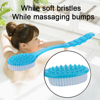 Lange Handvat Ultra Zachte Bad Douche Brush Huid Massage Terug Wrijven Borstel Gezondheidszorg Lichaam Accessoires Wrijven Tool Voor Badkamer groen