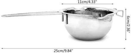 Lange Handvat Wax Smelten Roestvrij Stalen Pot Diy Geurkaars Zeep Chocolade Boter Handgemaakte Zeep Tool Non-stick schoonmaken