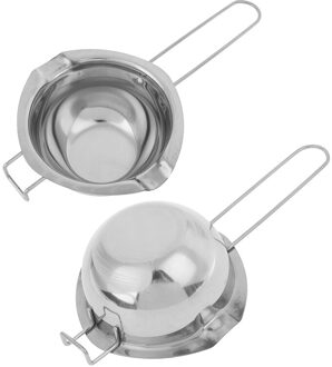 Lange Handvat Wax Smelten Roestvrij Stalen Pot Diy Geurkaars Zeep Chocolade Boter Handgemaakte Zeep Tool Non-stick schoonmaken