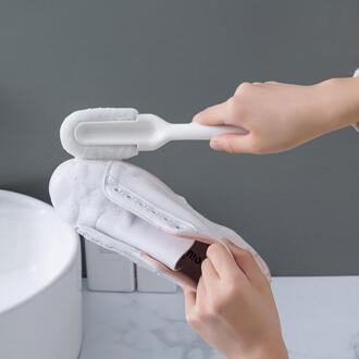 Lange Handvat Zachte Vacht Schoen Borstel Huishoudelijke Non-Letsel Borstel Schoen Borstel Sneakers Multi-Functionele Schoenen Wassen Schoenen board S4I3 Licht Groen