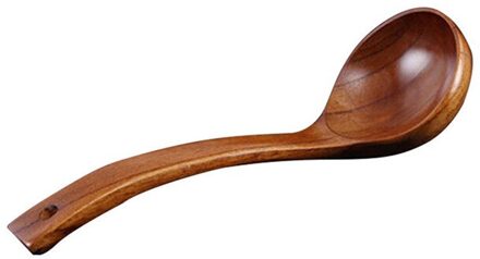Lange Houten Koken Scoop Met Rechte Handvat Catering Servies Keukengerei Natuurlijke Houten Lepel Soeplepel
