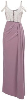 Lange jurk Elisabetta Franchi , Purple , Dames - M,S