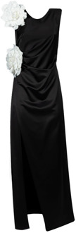 Lange jurken Nicole C collectie Doris S , Black , Dames - Xl,L,M,Xs