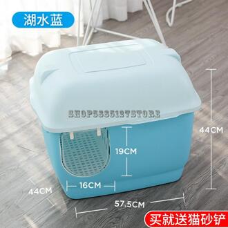 Lange Kanaal Kattenbakvulling Wastafel Volledig Afgesloten Gang Kat Wc Ontgeuringseffect 3