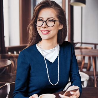 Lange Ketting OPERA van Echte Gecultiveerde Zoetwaterparels Barok 8-9 mm Wit - One Size