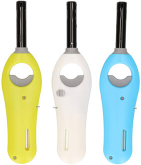 Lange keuken en bbq aansteker - 1x stuks - gas / bbq / keuken / kaarsen aanstekers - van 18 cm