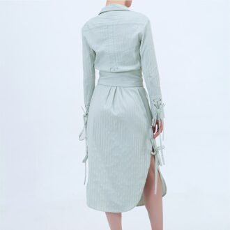 Lange kleermakershirtjurk Mint - XS