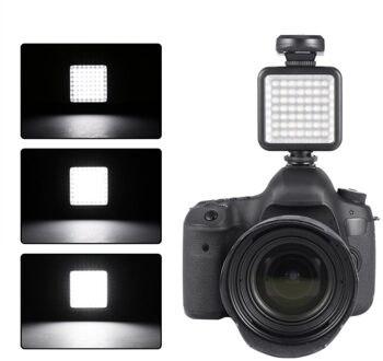 Lange Levensduur 5.5W 800lm 6000K Mini Draagbare 49 Led Video Licht Lamp Fotografische Foto Verlichting Voor camera Fotografie