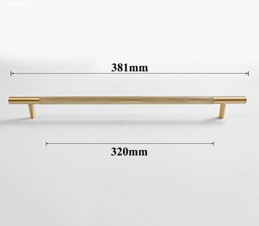 Lange Messing Geweven Kast Handvat Nordic/Amerikaanse Kledingkast Knoppen Schuifladegrepen Gekartelde Meubels Hardware 381mm