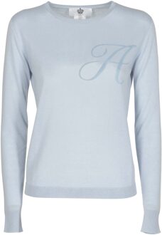 Lange Mouw Art 004 Lichtblauwe Letter A Hemelsblauw - S