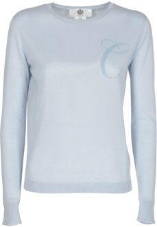 Lange Mouw Art 004 Lichtblauwe Letter C Hemelsblauw