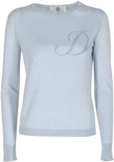 Lange Mouw Art 004 Lichtblauwe Letter D Hemelsblauw