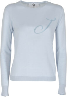 Lange Mouw Art 004 Lichtblauwe Letter J Hemelsblauw - S