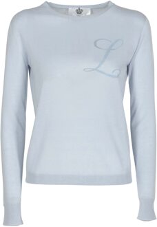 Lange Mouw Art 004 Lichtblauwe Letter L Hemelsblauw