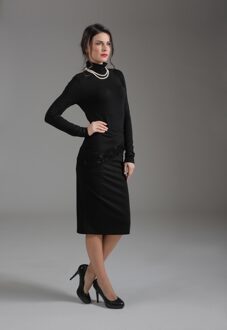 Lange Mouw Coltrui Top Zwart