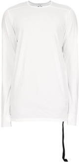 Lange Mouw T-shirt Rick Owens , White , Heren - L,M,S