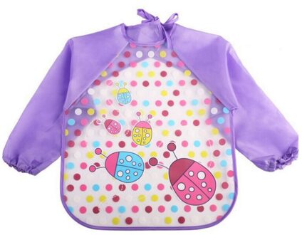 Lange Mouw Waterdichte Baby Slabbetjes Baby Burp Doeken Peuter Sjaal Voeden Kiel Overall Babyvoeding Accessoires Ladybugs