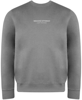 Lange Mouwen Grijs Wit Crew Hals Heren Truien WOSSW540 MIDGRIJS/WIT