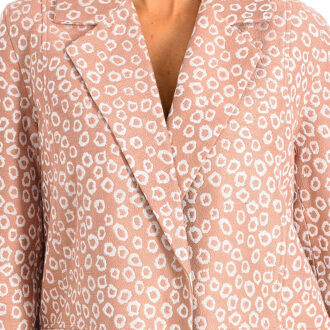 Lange mouwen jas 9009 dames - maat S Beige