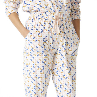 Lange mouwen pyjama JJBDP0200 vrouw Wit