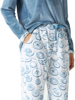 Lange mouwen pyjama JJBDP0501 vrouw Blauw - S