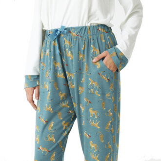 Lange mouwen pyjama JJBDP0601 vrouw Blauw - S