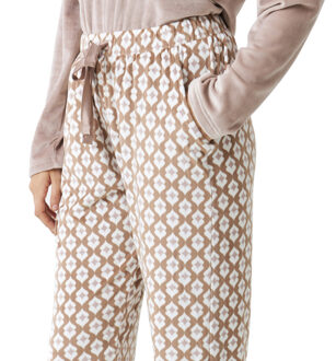 Lange mouwen pyjama JJBDP1101 vrouw Bruin - S