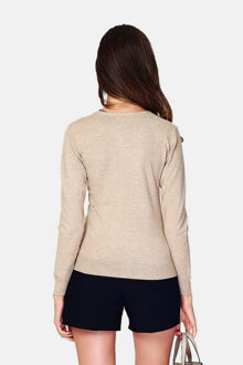 Lange mouwen ronde hals - Camel - XL