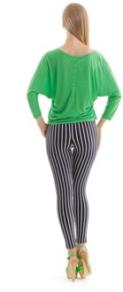 Lange mouwen T-shirt met achterknoop Groen - S